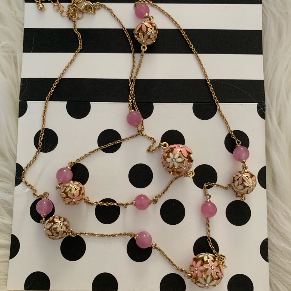 "SOLD" Kate Spade Pearl Flower Scatter Necklace - Picture 6 of 7